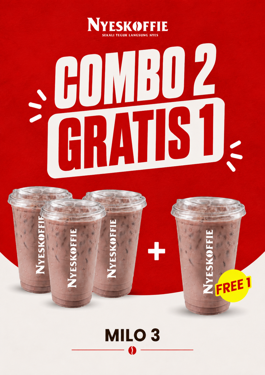 Promo Combo 2 Gratis 1 - Milo 3